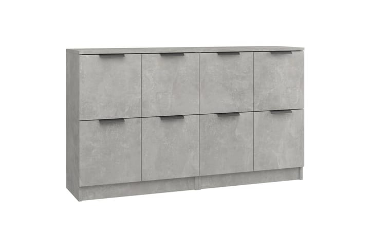 beBasic Senkit 2 kpl betoninharmaa 60x30x70 cm tekninen puu - Harmaa - Senkki