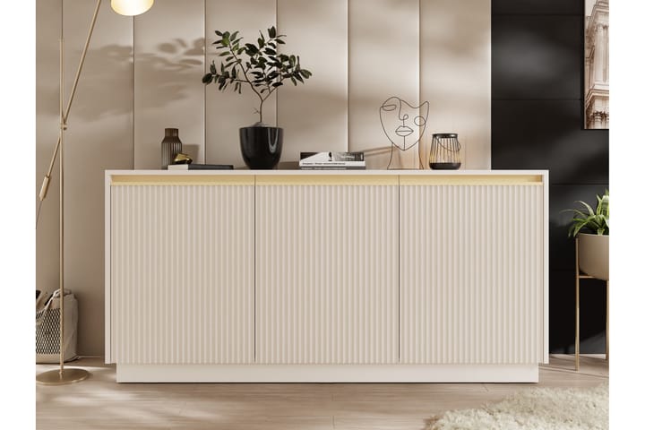 Bolstan Komero 154 cm - Beige - Säilytys - Säilytyskalusteet - Lipasto