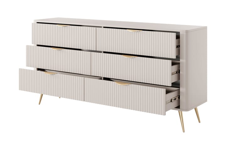 Forba Komero 164 cm - Beige - Säilytys - Säilytyskalusteet - Lipasto