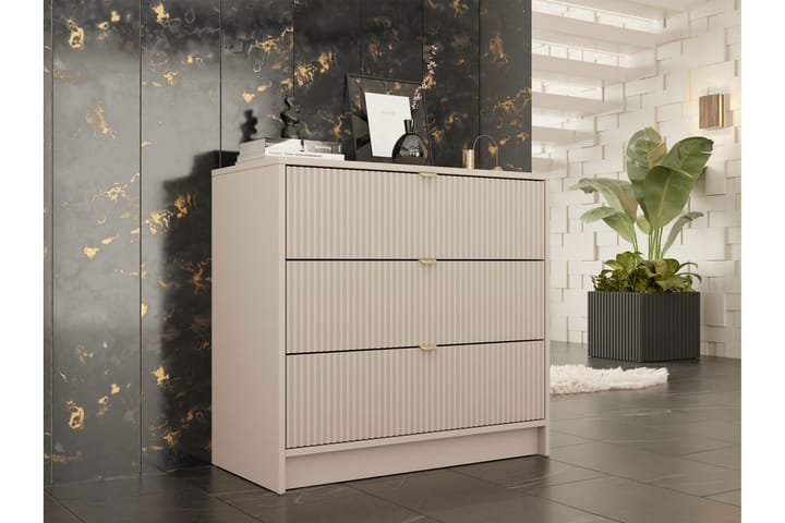 Highboard Novaj - Beige - Säilytys - Säilytyskalusteet - Lipasto