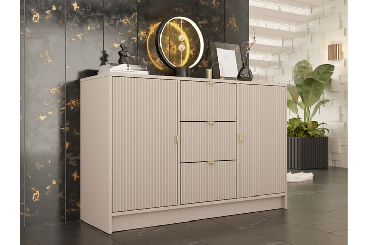 Highboard Novaj - Beige - Säilytys - Säilytyskalusteet - Lipasto