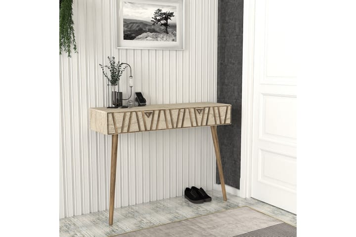 Kaynta Lipasto 120 cm - Pähkinäpuu/Beige - Säilytys - Säilytyskalusteet - Lipasto