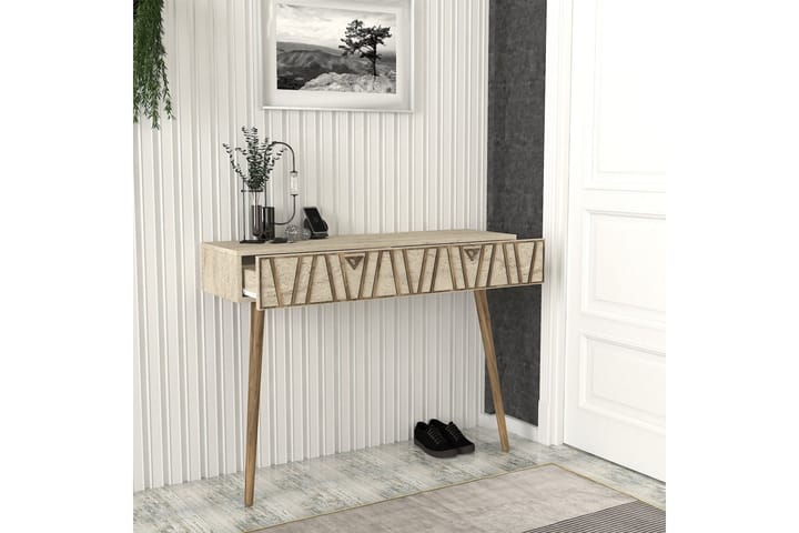 Kaynta Lipasto 120 cm - Pähkinäpuu/Beige - Säilytys - Säilytyskalusteet - Lipasto