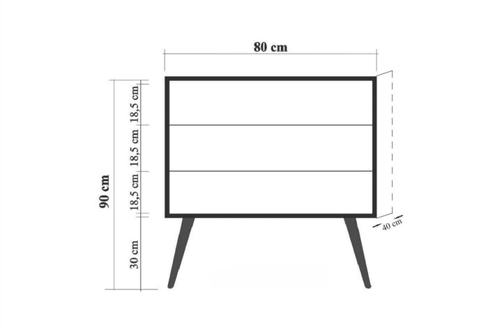 Lipasto Gillberga 90 cm - Ruskea - Säilytys - Säilytyskalusteet - Lipasto