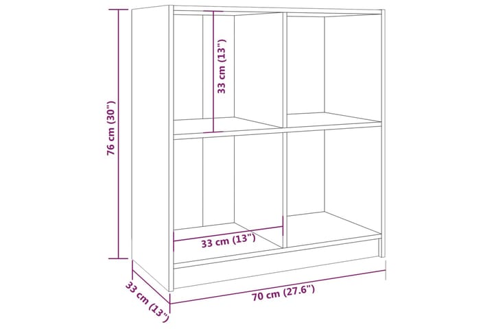 Senkki harmaa 70x33x76 cm täysi mänty - Harmaa - Säilytys - Säilytyskalusteet - Senkki