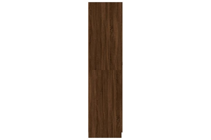 beBasic Vaatekaappi ruskea tammi 90x52x200 cm tekninen puu - Ruskea - Vaatekaappi