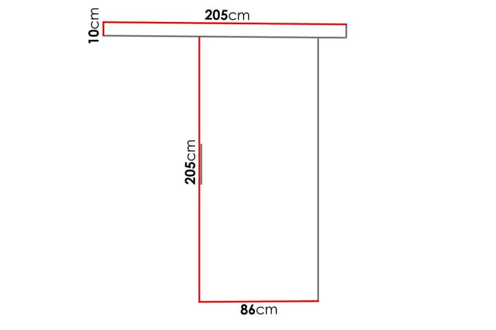 Liukuovi Nemanja 86x205 cm - Ruskea - Säilytys - Vaatesäilytys - Vaatekaappi - Vaatekaapin ovi - Vaatekaapin liukuovi