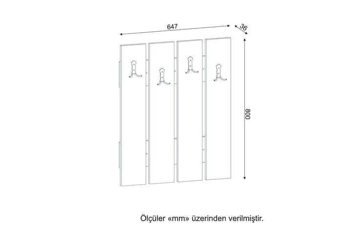 Furny Home Eteisnaulakko - Säilytys - Vaatesäilytys - Vaatenaulakko - Vaatekoukku