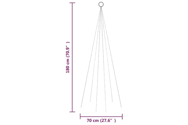 beBasic Joulukuusi lipputankoon 108 sinistä LED-valoa 180 cm - Sisustustuotteet - Joulukoristeet & juhlakoristeet - Joulukoristeet - Tekokuusi