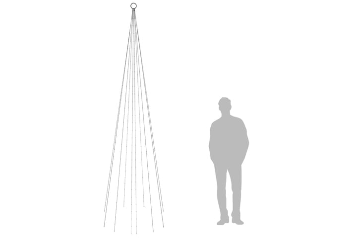 beBasic Joulukuusi piikillä 310 kylmän valkoista LED-valoa 300 cm - Sisustustuotteet - Joulukoristeet & juhlakoristeet - Joulukoristeet - Tekokuusi