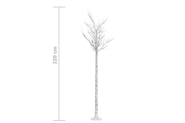 Joulukuusi 200 LED 2,2 m kylmä valkoinen paju ulos/sisälle - Sisustustuotteet - Joulukoristeet & juhlakoristeet - Joulukoristeet - Tekokuusi