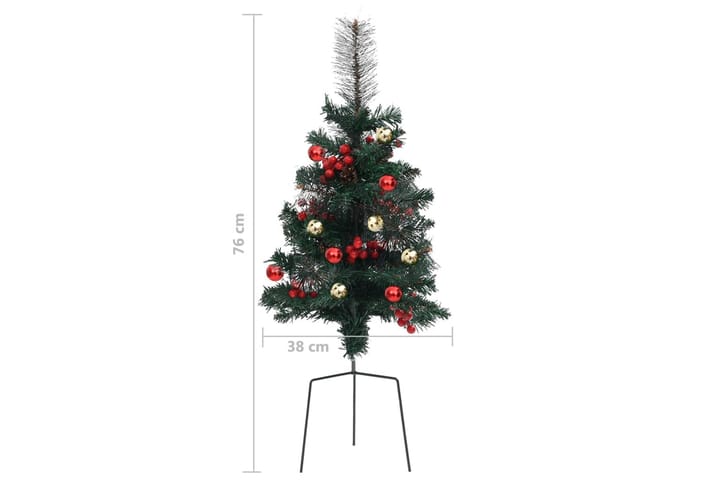 Tekojoulukuuset kulkureitille 2 kpl 76 cm PVC - Sisustustuotteet - Joulukoristeet & juhlakoristeet - Joulukoristeet - Tekokuusi