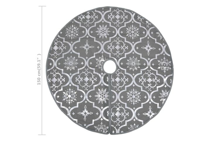 Ylellinen joulukuusen jalustapeite sukalla harmaa 150 cm - Sisustustuotteet - Joulukoristeet & juhlakoristeet - Joulukoristeet - Joulukuusen jalka