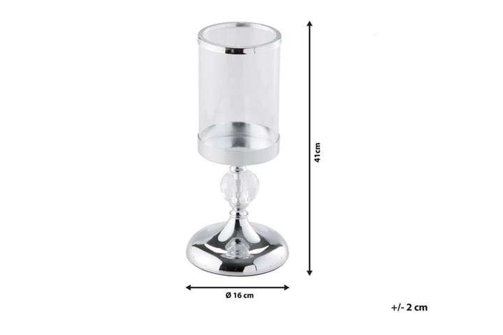 Kynttilänjalka Cotui 41 cm - Hopea - Sisustustuotteet - Kynttilä & tuoksut - Kynttilänjalat & lyhdyt