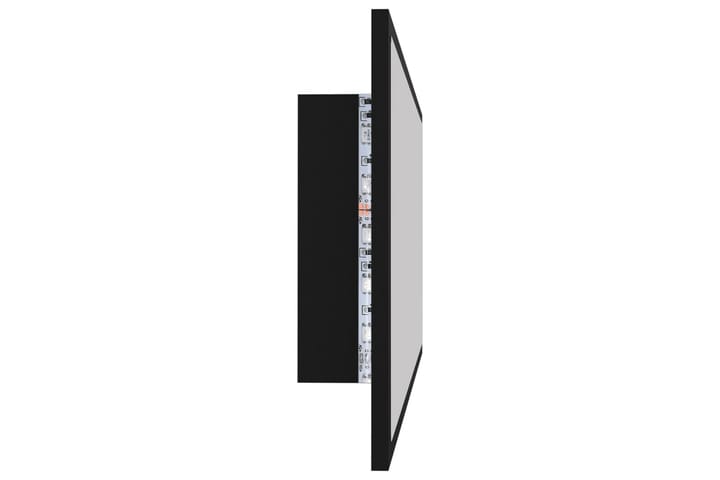 Kylpyhuonepeili LED 100x8,5x37 cm - Musta - Sisustustuotteet - Peili