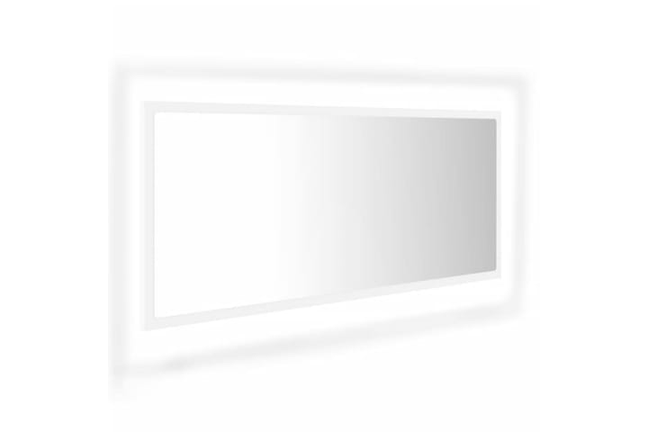 Kylpyhuonepeili LED 100x8,5x37 cm - Valkoinen - Sisustustuotteet - Peili