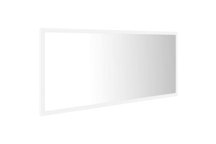 Kylpyhuonepeili LED 100x8,5x37 cm - Valkoinen - Sisustustuotteet - Peili