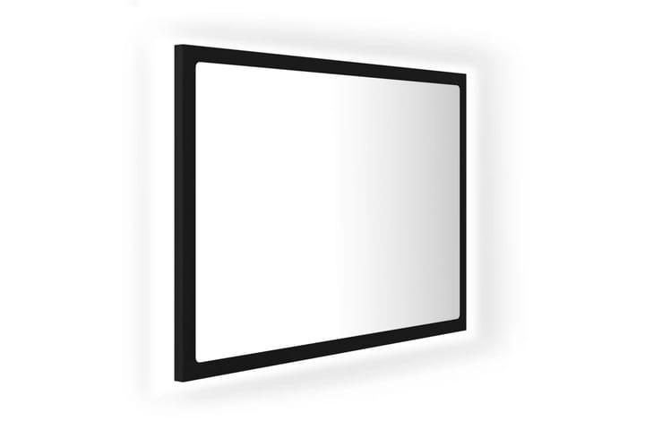 LED-kylpyhuonepeili 60x8,5x37 cm - Musta - Sisustustuotteet - Peili