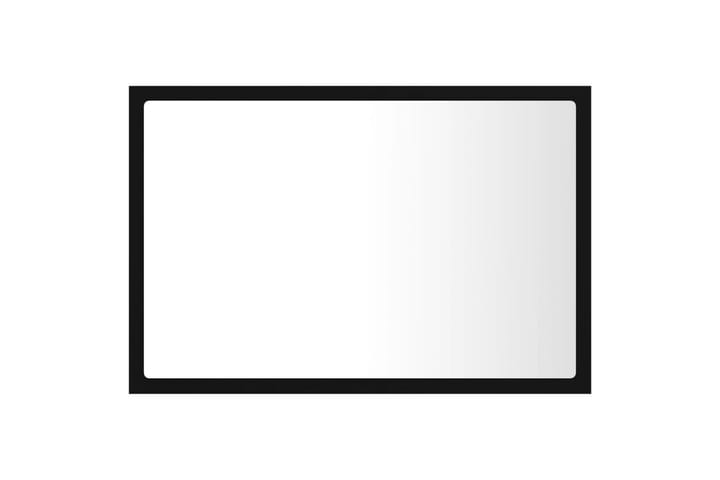 LED-kylpyhuonepeili 60x8,5x37 cm - Musta - Sisustustuotteet - Peili