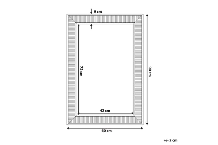 Peili Cassis 60 cm - Hopea - Sisustustuotteet - Peili