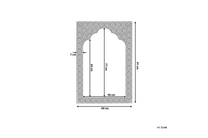 Peili Glantz 60x95 cm - Kupari - Sisustustuotteet - Peili