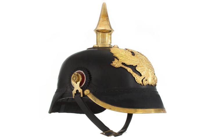 Saksan preussilainen kypärä antiikki kopio musta teräs - Sisustusesineet