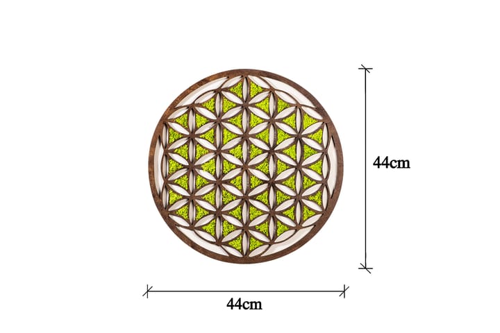 Canvastaulu Geometric - Vihreä/Ruskea/Valkoinen - Sisustustuotteet - Seinäkoristeet