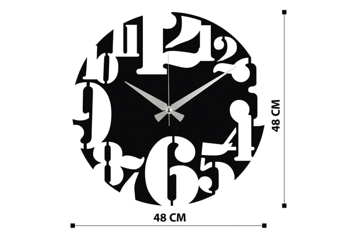 Enzokello - S001 - Musta - Sisustustuotteet - Seinäkoristeet - Kellot