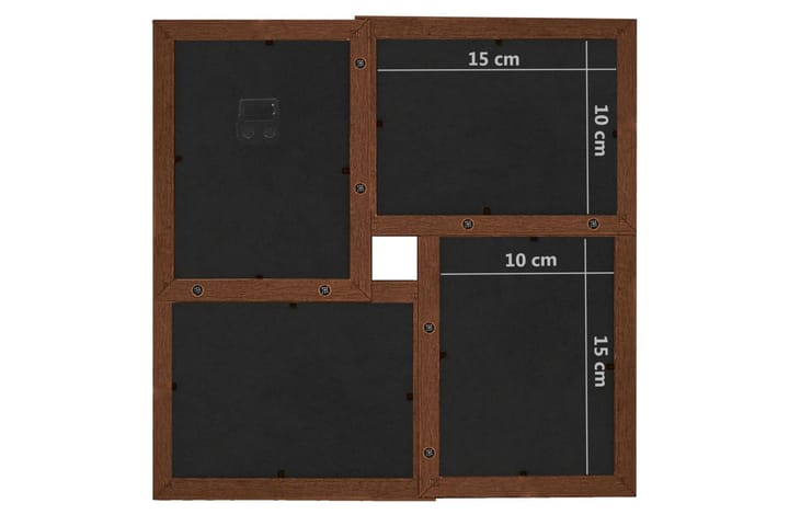 Kollaasi valokuvakehys 24x(10x15 cm - Ruskea - Sisustustuotteet - Seinäkoristeet - Kehykset - Kollaasikehys