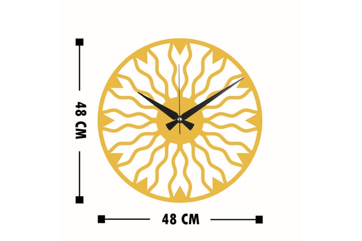 Koriste Seinäkello - Kulta - Sisustustuotteet - Seinäkoristeet - Kellot