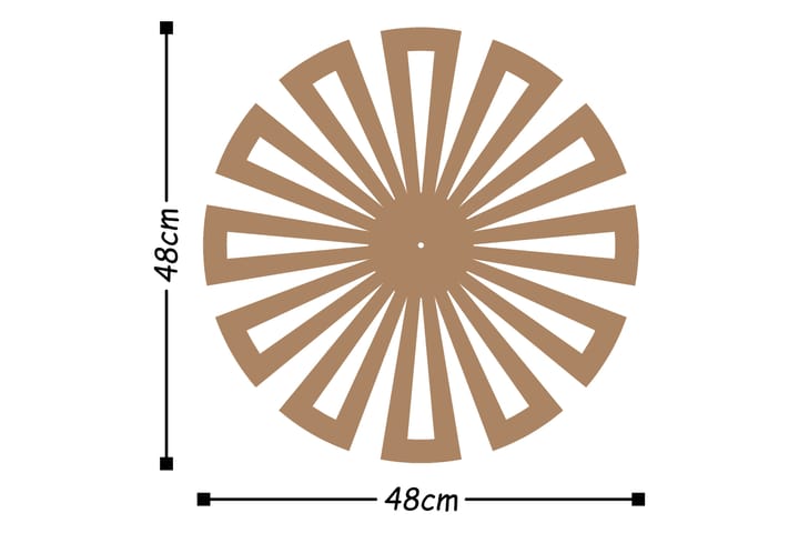 Koriste Seinäkello - Kupari - Sisustustuotteet - Seinäkoristeet - Kellot