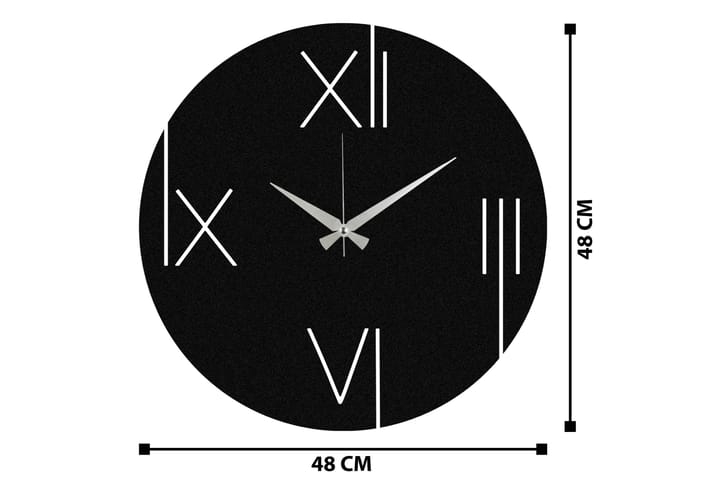 One - Musta - Sisustustuotteet - Seinäkoristeet - Kellot