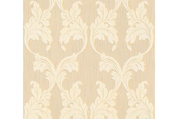 AS Creation Barock Tapetti Tessuto Kuitu Beige Keltainen