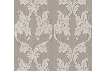 AS Creation Barock Tapetti Tessuto Kuitu Harmaa Beige