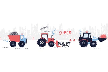 AS Creation Itseliimautuva Boordi Super Tractor Punainen