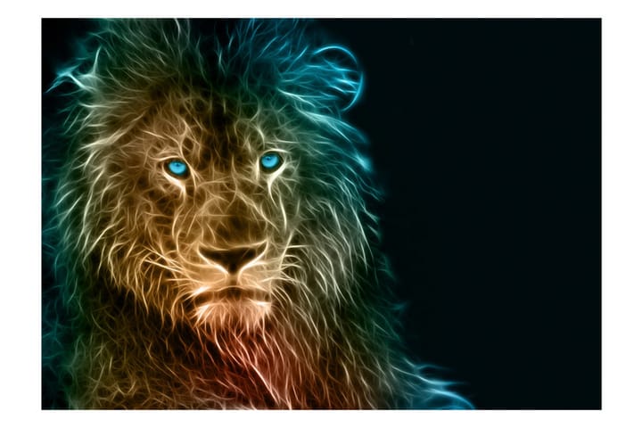 Valokuvatapetti Abstract Lion 350x245 - Artgeist sp. z o. o. - Sisustustuotteet - Seinäkoristeet - Tapetit - Valokuvatapetit