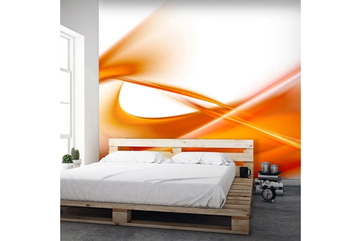 Valokuvatapetti Abstrakti Orange 350x270 - Artgeist sp. z o. o. - Sisustustuotteet - Seinäkoristeet - Tapetit - Valokuvatapetit