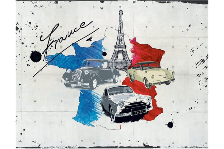 Valokuvatapetti Admirer Of Cars France 250x193 - Artgeist sp. z o. o. - Sisustustuotteet - Seinäkoristeet - Tapetit - Valokuvatapetit