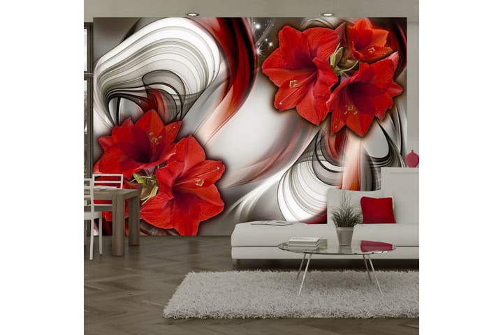 Valokuvatapetti Amaryllis Ballad Of The Red 100x70 - Artgeist sp. z o. o. - Sisustustuotteet - Seinäkoristeet - Tapetit - Valokuvatapetit