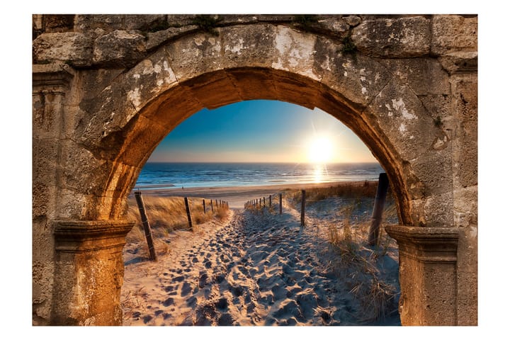 Valokuvatapetti Arch And Beach 300x210 - Artgeist sp. z o. o. - Sisustustuotteet - Seinäkoristeet - Tapetit - Valokuvatapetit