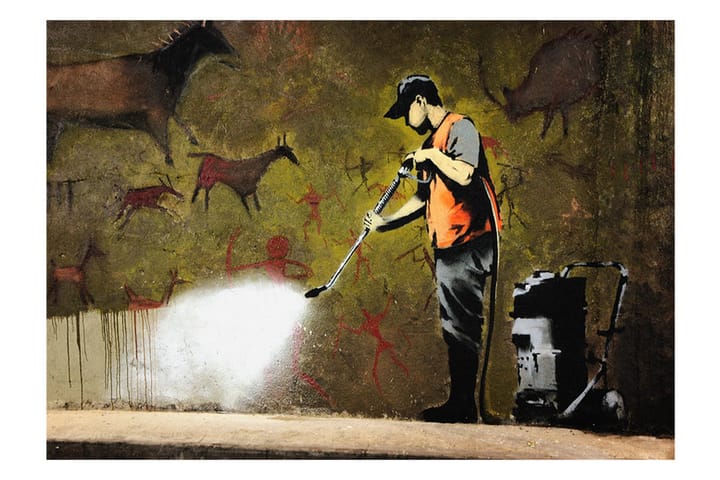 Valokuvatapetti Banksy Cave Painting 150x105 - Artgeist sp. z o. o. - Sisustustuotteet - Seinäkoristeet - Tapetit - Valokuvatapetit