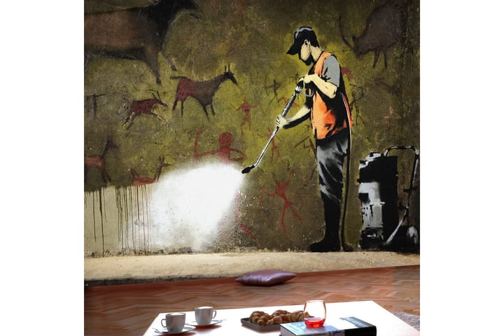 Valokuvatapetti Banksy Cave Painting 150x105 - Artgeist sp. z o. o. - Sisustustuotteet - Seinäkoristeet - Tapetit - Valokuvatapetit