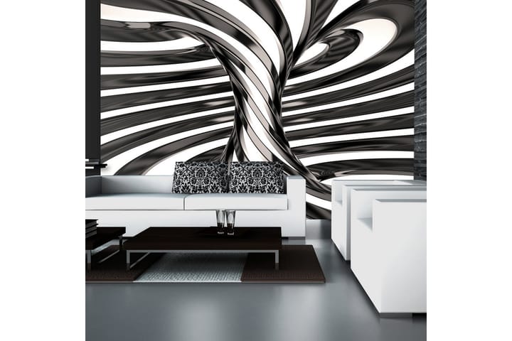 Valokuvatapetti Black And White Swirl 100x70 - Artgeist sp. z o. o. - Sisustustuotteet - Seinäkoristeet - Tapetit - Valokuvatapetit