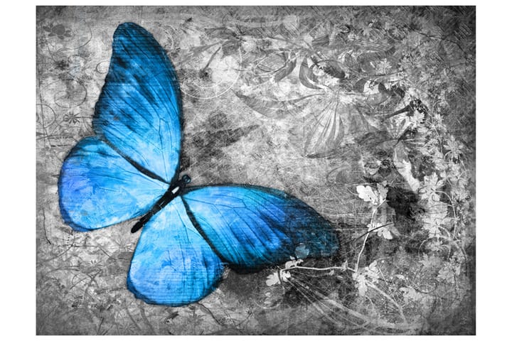 Valokuvatapetti Blue Butterfly 400x309 - Artgeist sp. z o. o. - Sisustustuotteet - Seinäkoristeet - Tapetit - Valokuvatapetit