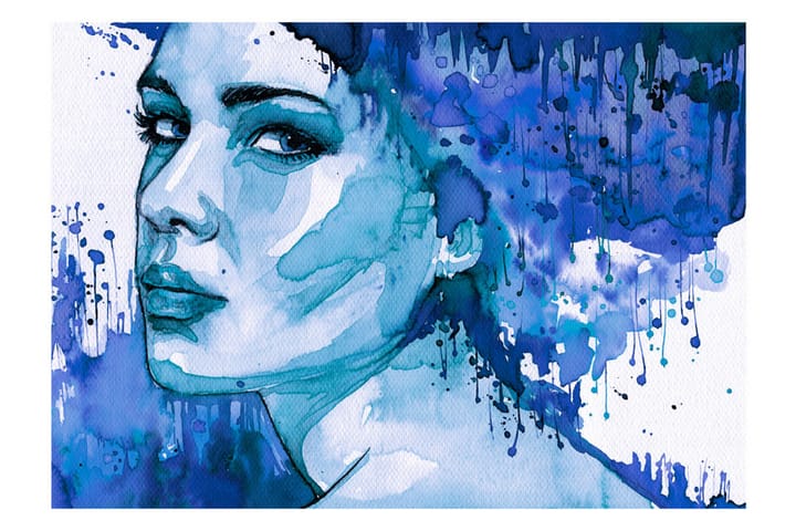 Valokuvatapetti Blue Lady 100x70 - Artgeist sp. z o. o. - Sisustustuotteet - Seinäkoristeet - Tapetit - Valokuvatapetit