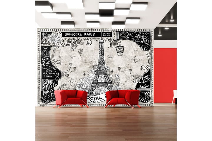 Valokuvatapetti Bonjour Paris 200x140 - Artgeist sp. z o. o. - Sisustustuotteet - Seinäkoristeet - Tapetit - Valokuvatapetit