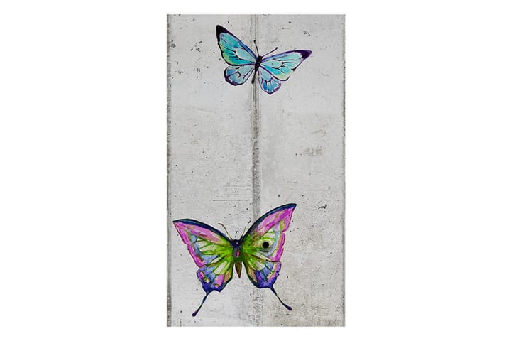 Valokuvatapetti Butterflies And Concrete 50x1000 - Artgeist sp. z o. o. - Sisustustuotteet - Seinäkoristeet - Tapetit - Valokuvatapetit