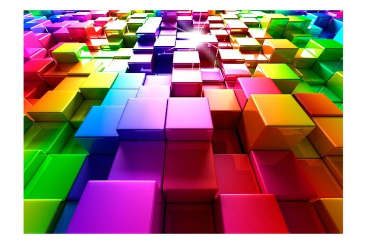 Valokuvatapetti Colored Cubes 100x70 - Artgeist sp. z o. o. - Sisustustuotteet - Seinäkoristeet - Tapetit - Valokuvatapetit