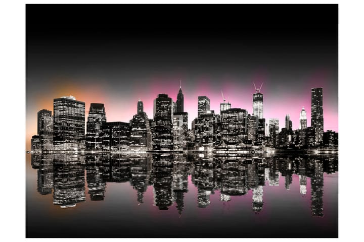 Valokuvatapetti Colorful Glow Over NYC 200x154 - Artgeist sp. z o. o. - Sisustustuotteet - Seinäkoristeet - Tapetit - Valokuvatapetit