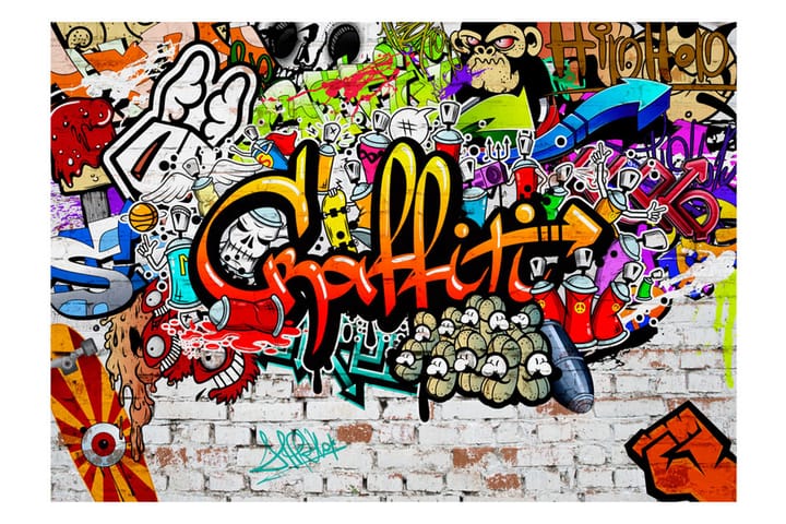 Valokuvatapetti Colorful Graffiti 350x245 - Artgeist sp. z o. o. - Sisustustuotteet - Seinäkoristeet - Tapetit - Valokuvatapetit